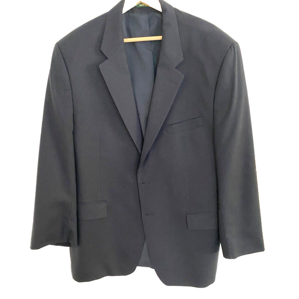 Lauren Ralph Lauren Mens 46R Black Wool Suit Jacket / Coat